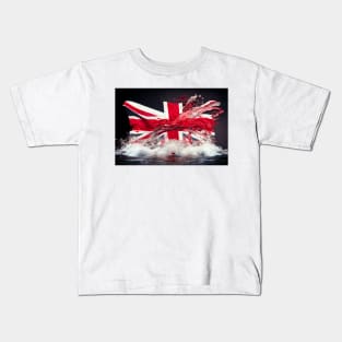 National Nations Flags - United Kingdom Flag - The Union Jack Flag Kids T-Shirt